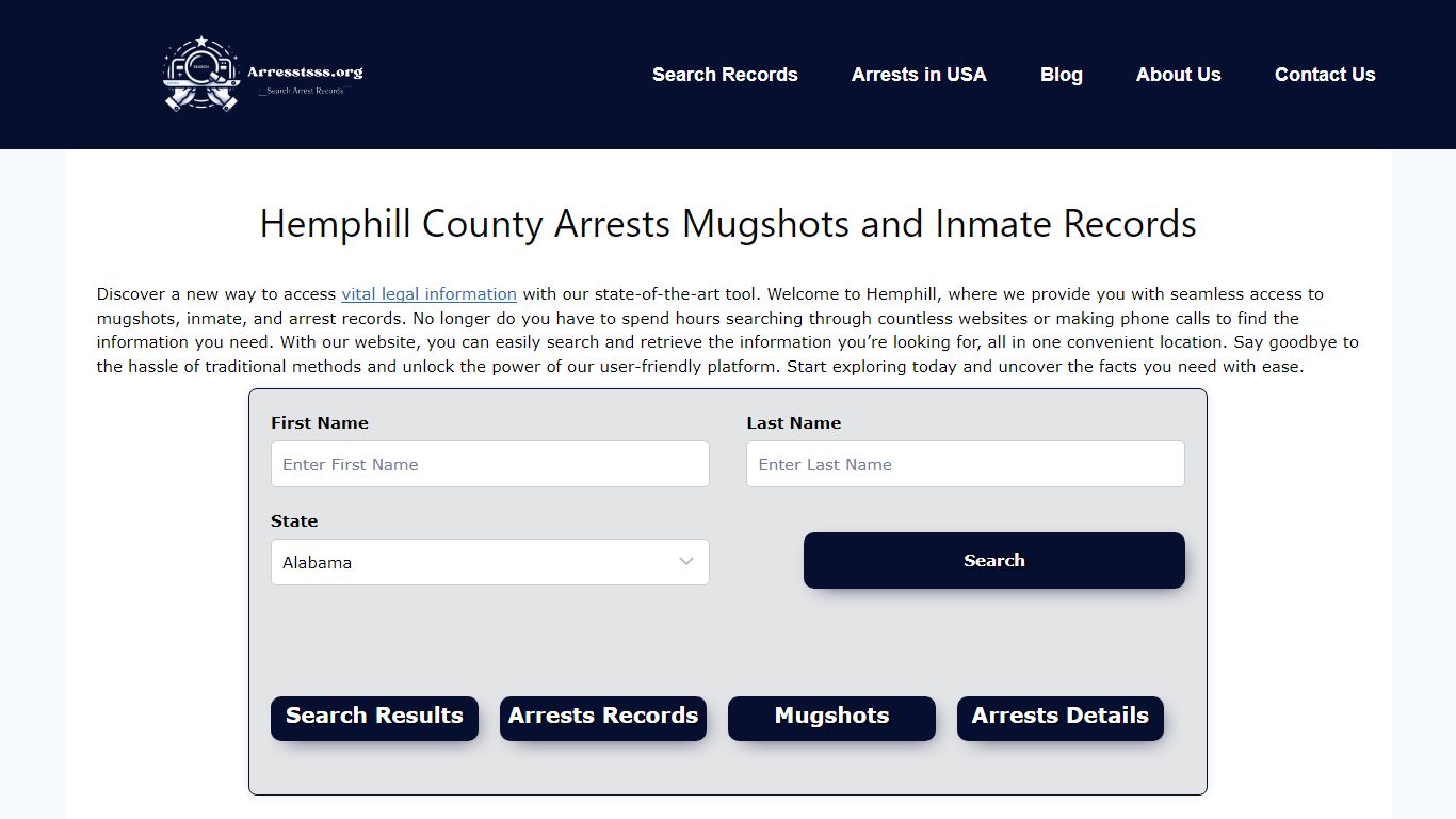 Hemphill County Arrests Mugshots and Inmate Records